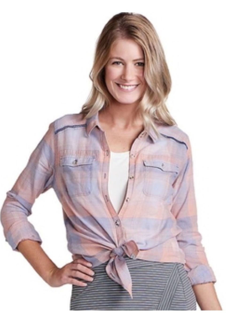 Toad&Co Airbrush Long Sleeve Deco Shirt size Large